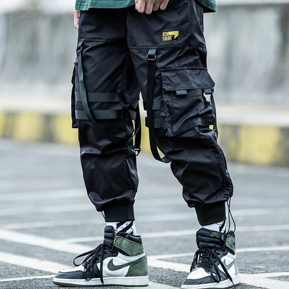 Niepce Matte Black Tech Joggers Streetwear Techwear Cyberpunk Pants dusk-p3 - Picture 1 of 10